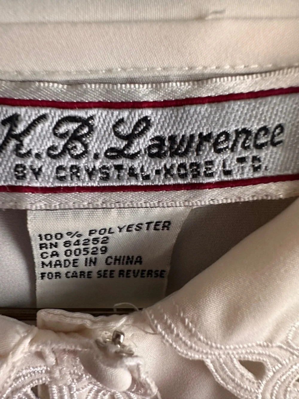 Vintage 80s Set Of 3 Blouses Lace White Cream Victorian Embroidered Women’s 20W - Picture 9 of 14